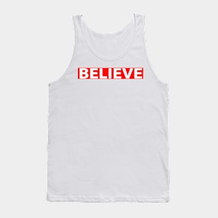 Believe Cool Inspirational Christian Tank Top